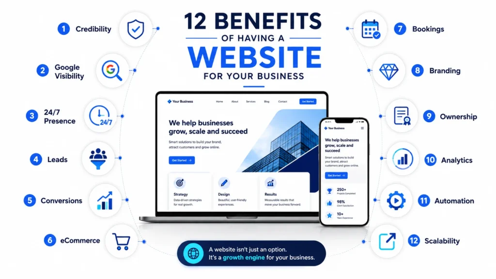 12 benefits of having a website for your business